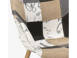 Sillón de comedor patchwork nórdico estudio Finch - Patchwork 4