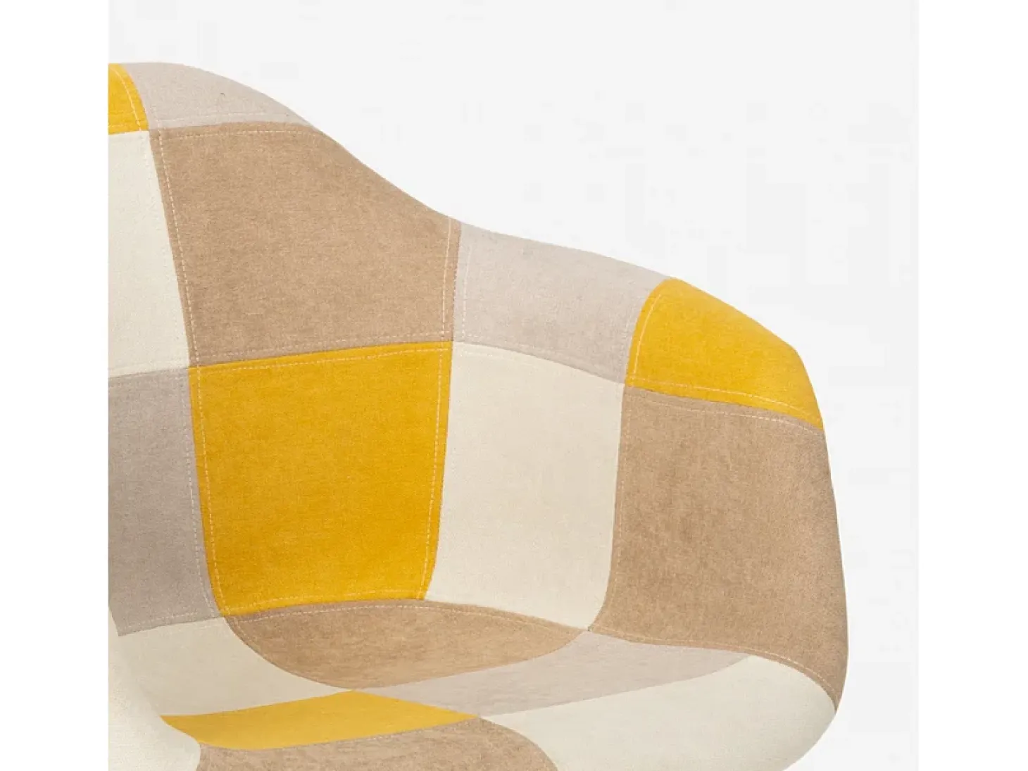 Sillón de patchwork de diseño nórdico, salón, cocina, estudio Herion - Patchwork 3