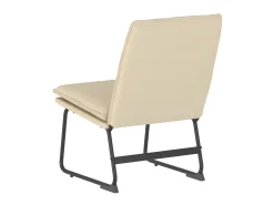 Sillón de relax tela color crema 52x75x76 cm ES46052