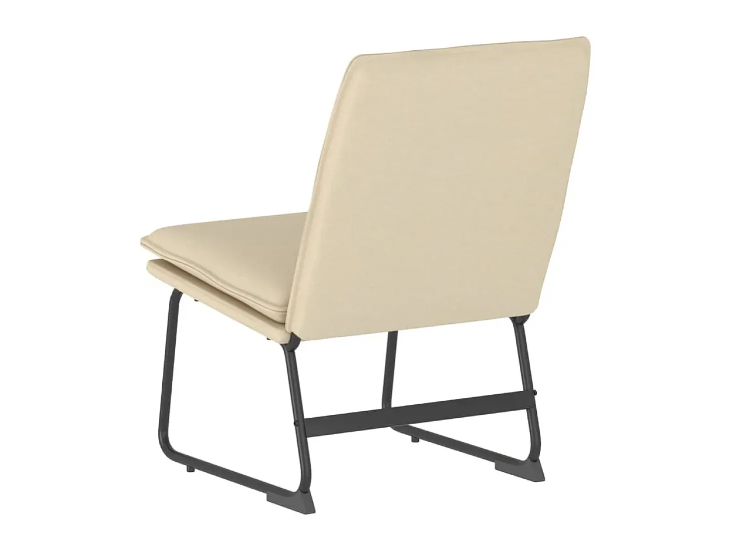 Sillón de relax tela color crema 52x75x76 cm ES46052