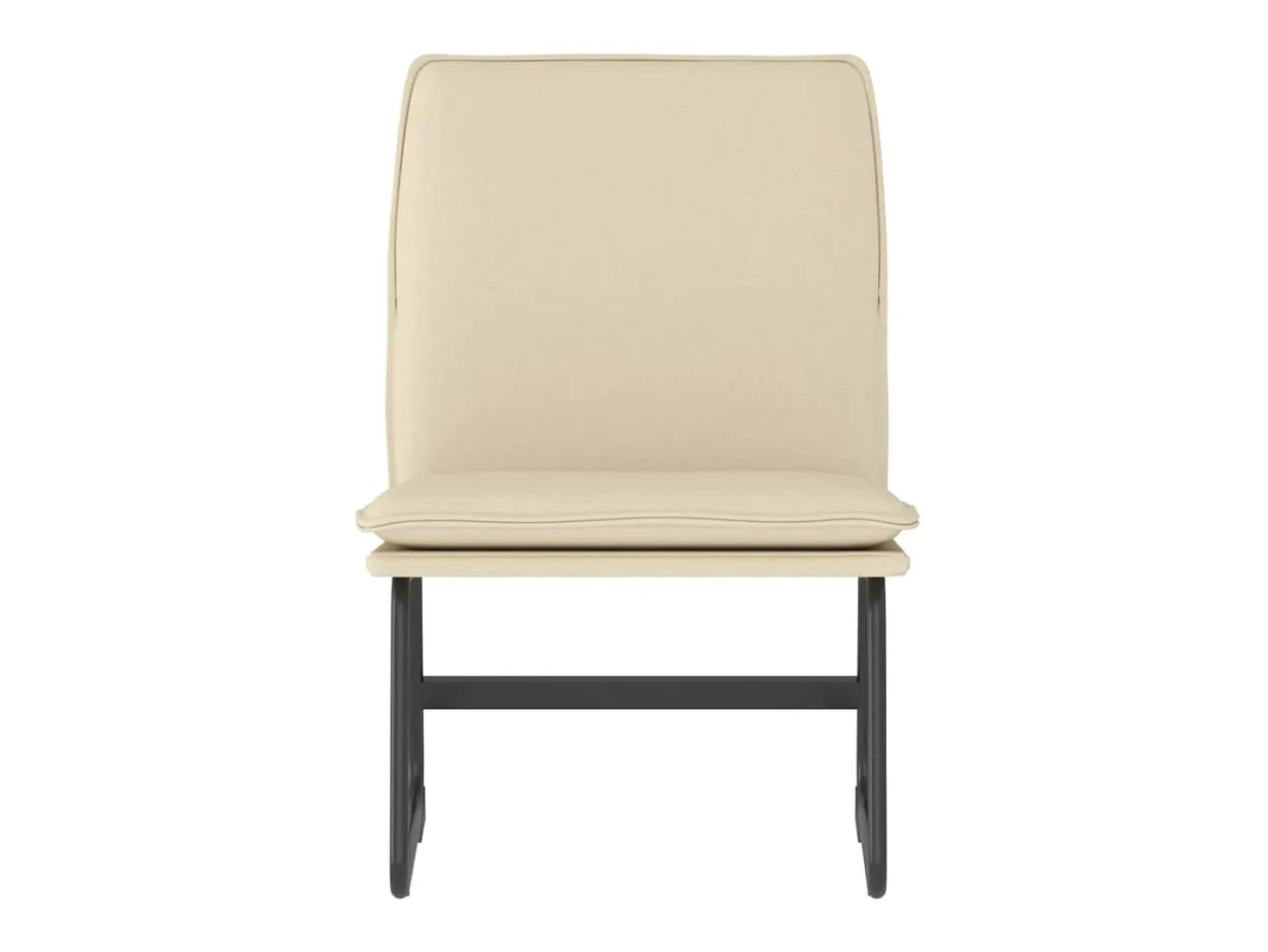 Sillón de relax tela color crema 52x75x76 cm ES46052