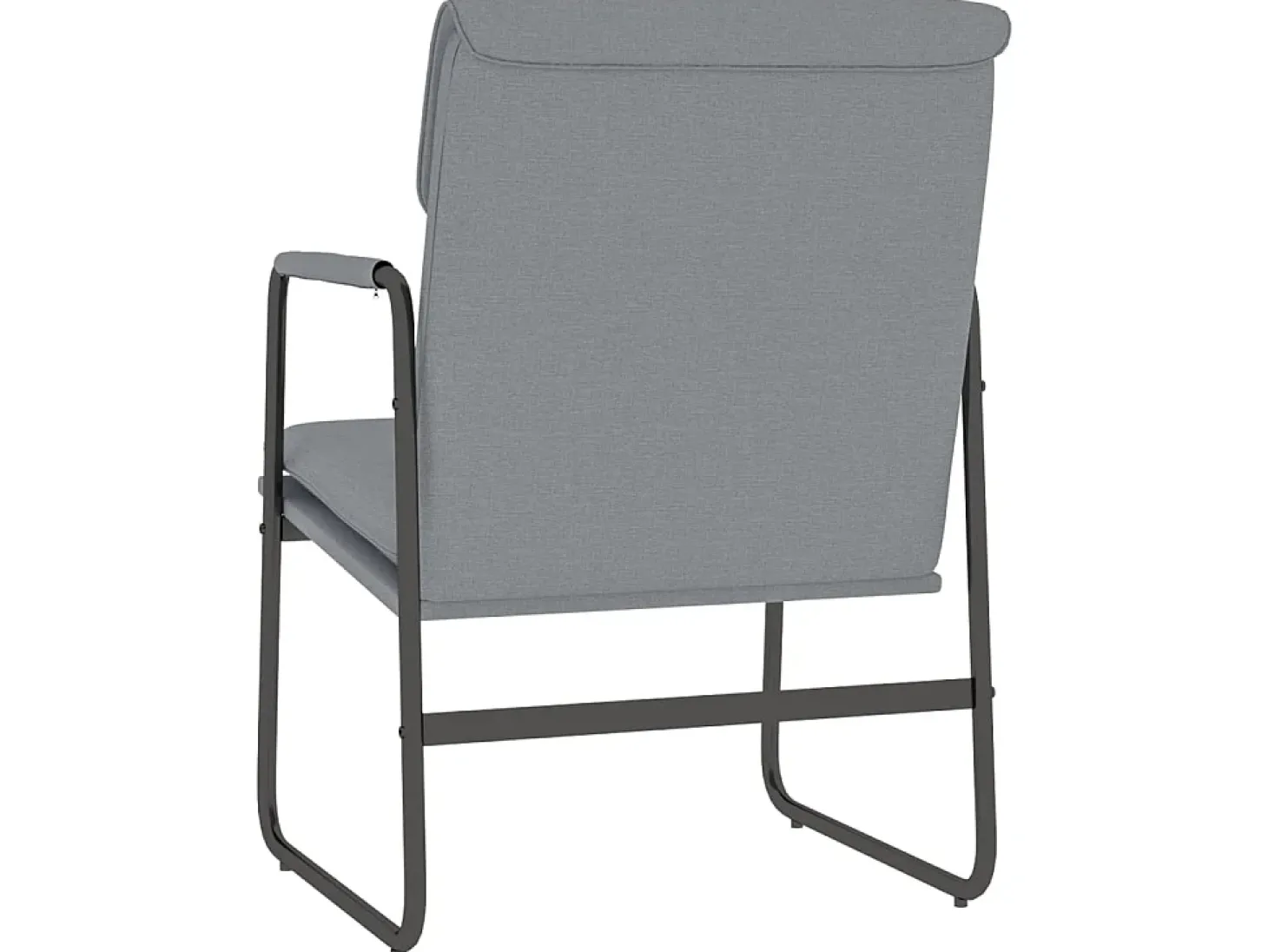 Sillón de relax tela gris claro 55x64x80 cm ES24982