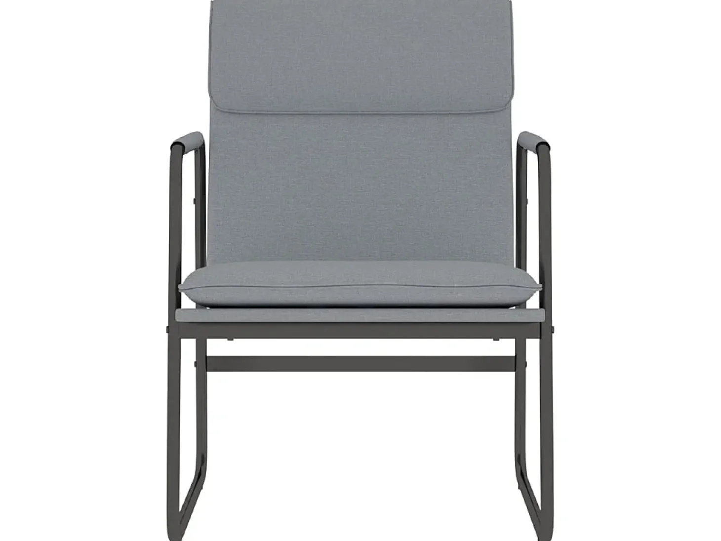 Sillón de relax tela gris claro 55x64x80 cm ES24982