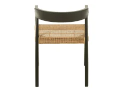 Sillón de roble SUKA: elegancia natural y encanto artesanal-Color Negro