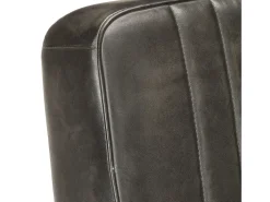 Sillón en voladizo cuero auténtico gris envejecido ES50309