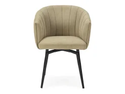 Sillón giratorio modelo Plumeti tapizado textil verde, 81cm(alto) 60cm(ancho) 61cm(largo)