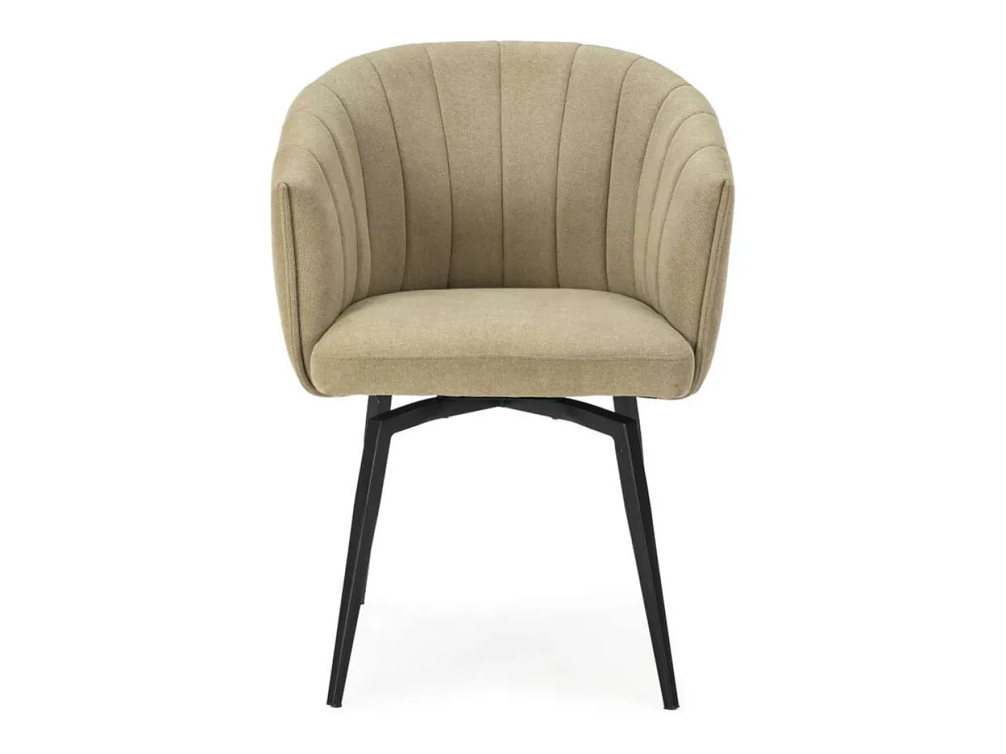 Sillón giratorio modelo Plumeti tapizado textil verde, 81cm(alto) 60cm(ancho) 61cm(largo)