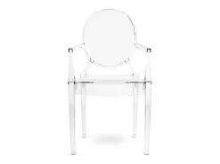 Sillón transparente Louiva-Negro