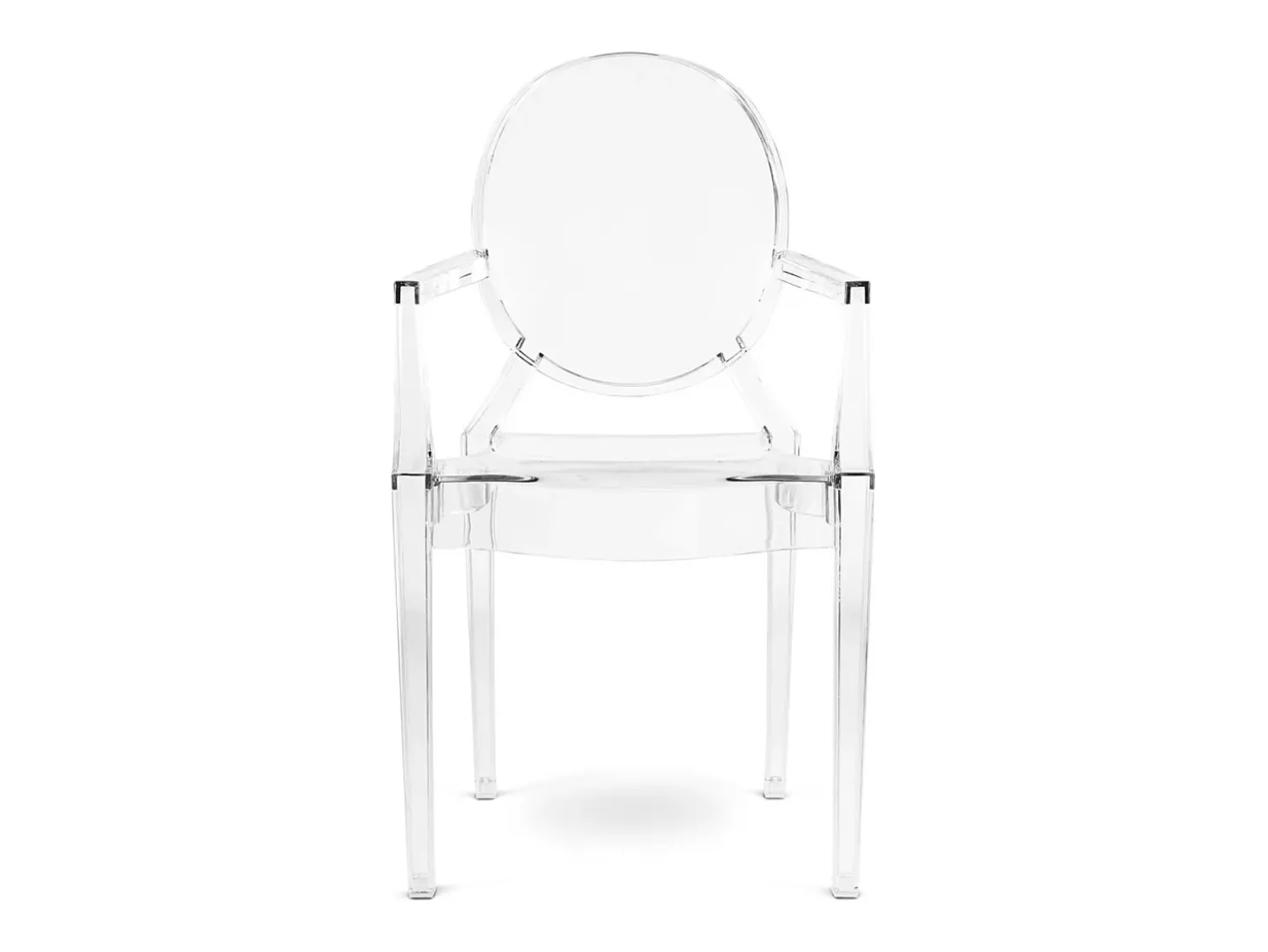 Sillón transparente Louiva-Negro