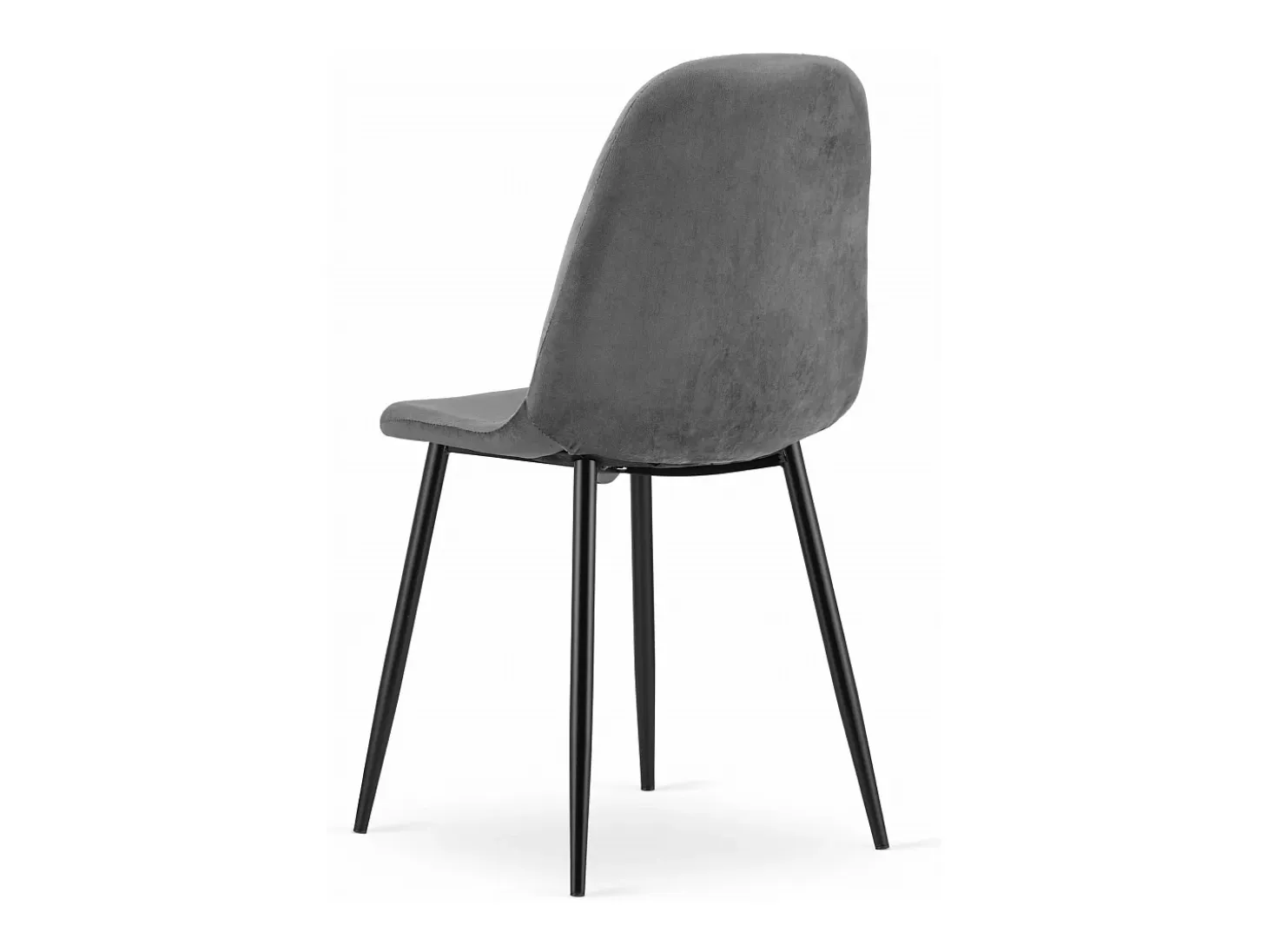 Sillón Valora COMO de terciopelo gris oscuro para sala de estar o comedor