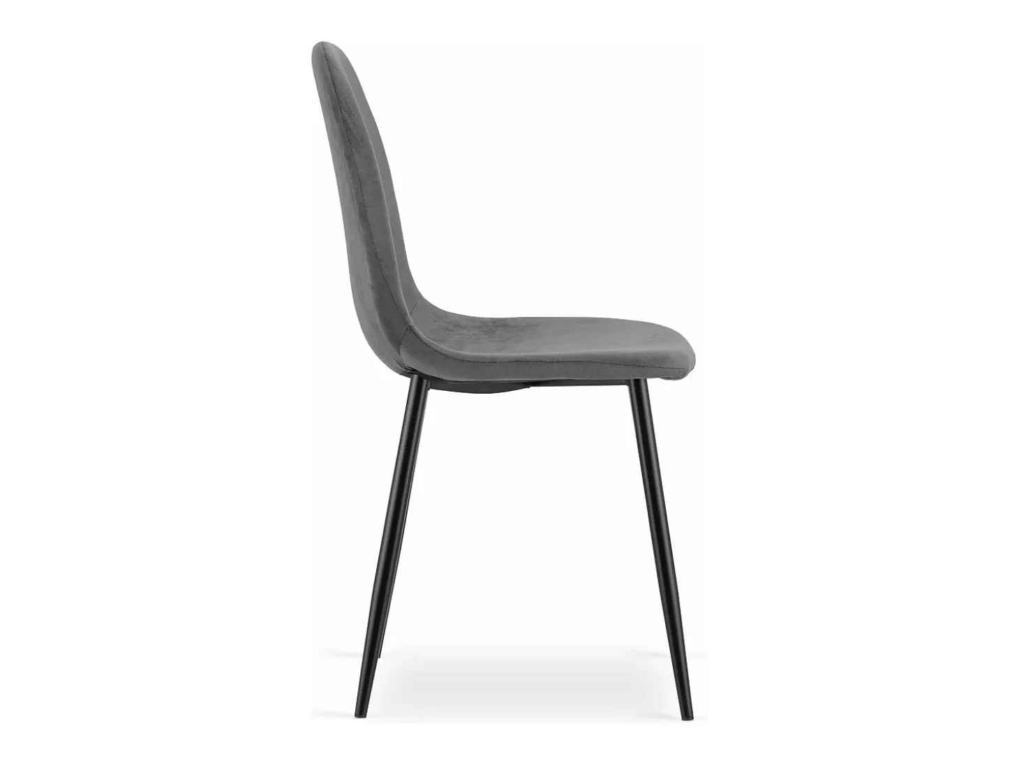 Sillón Valora COMO de terciopelo gris oscuro para sala de estar o comedor