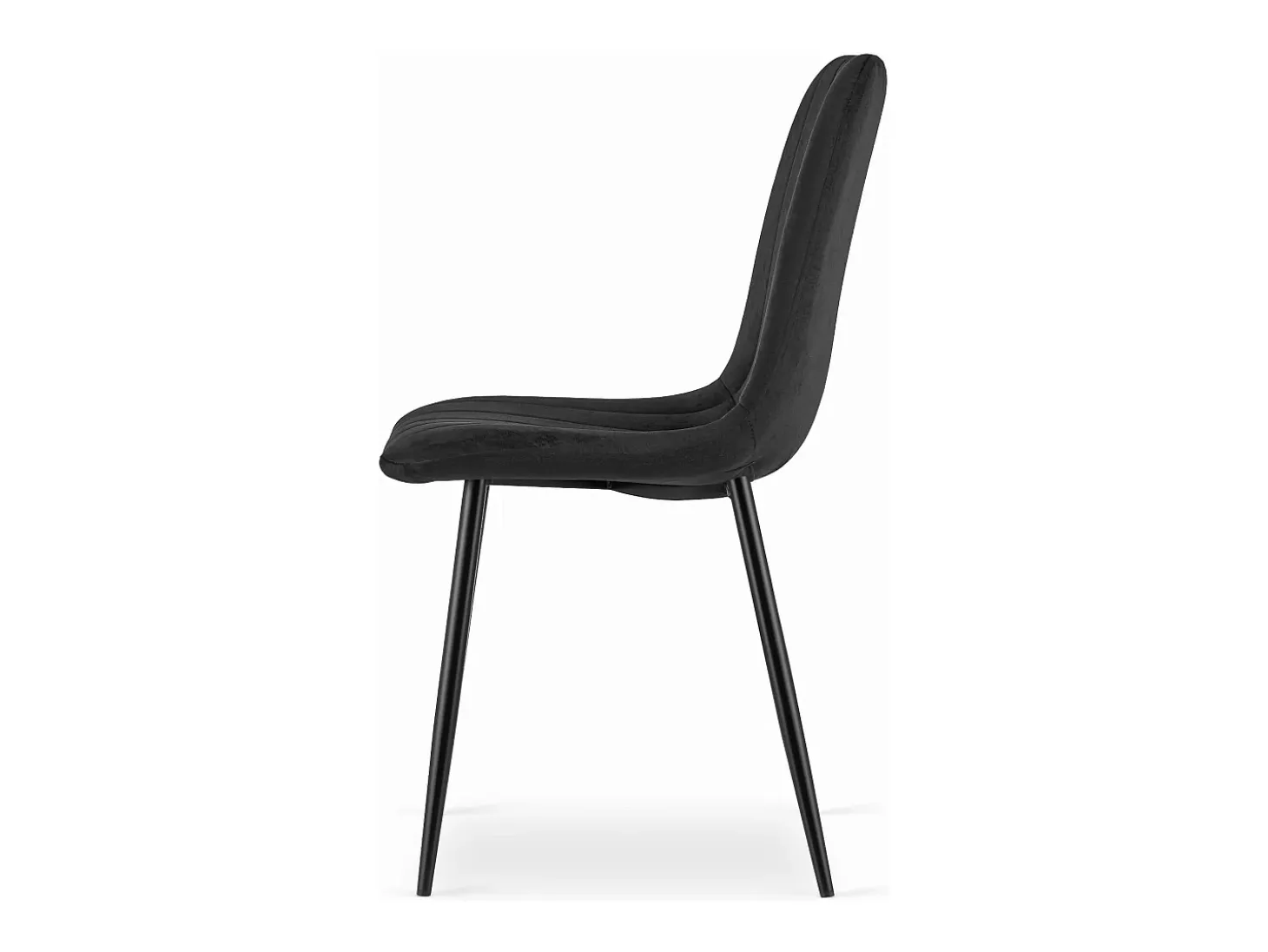 Sillón Valora JEWA de terciopelo negro ergonómico para sala de estar