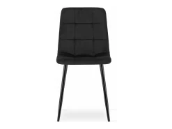 Sillón Valora PYRA de terciopelo negro, diseño moderno para sala de estar