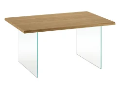Snooker - Mesa fija (160 x 90 cm) en chapa de roble marrón