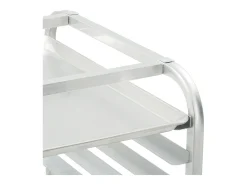 Soporte SucceBuy para Pan Comercial para 20 Hojas, Parrillas de Cocina de Aluminio con Ruedas de Freno