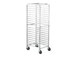 Soporte SucceBuy para Pan Comercial para 20 Hojas, Parrillas de Cocina de Aluminio con Ruedas de Freno