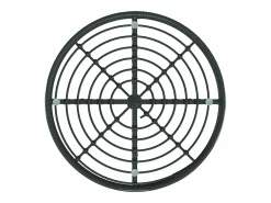 Suffolk Mesa de comedor de vidrio templado y acero negro 80 cm