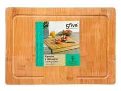 Tabla de cortar 5 Five madera bambú natural 4x35x24 cm