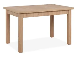Table à manger extensible 6 à 8 personnes effet chêne 120/200 cm - Louca