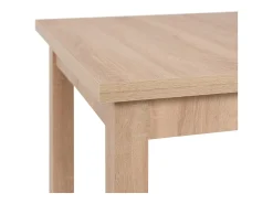 Table à manger extensible 6 à 8 personnes effet chêne 120/200 cm - Louca