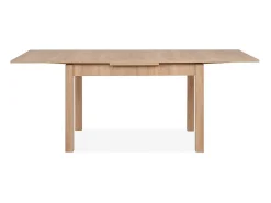 Table à manger extensible 6 à 8 personnes effet chêne 120/200 cm - Louca
