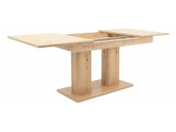 Table a manger extensible - Décor chene artisan - L140/220 x P 90 x H 80 cm