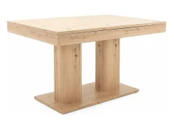 Table a manger extensible - Décor chene artisan - L140/220 x P 90 x H 80 cm