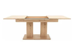 Table a manger extensible - Décor chene artisan - L140/220 x P 90 x H 80 cm