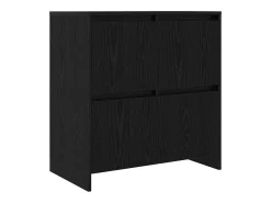 Tableros Lateral 2 piezas Roble negro 70 x 41 x 75 cm