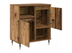 Tableros Lateral 2 piezas Madera vieja 120 x 35 x 70 cm