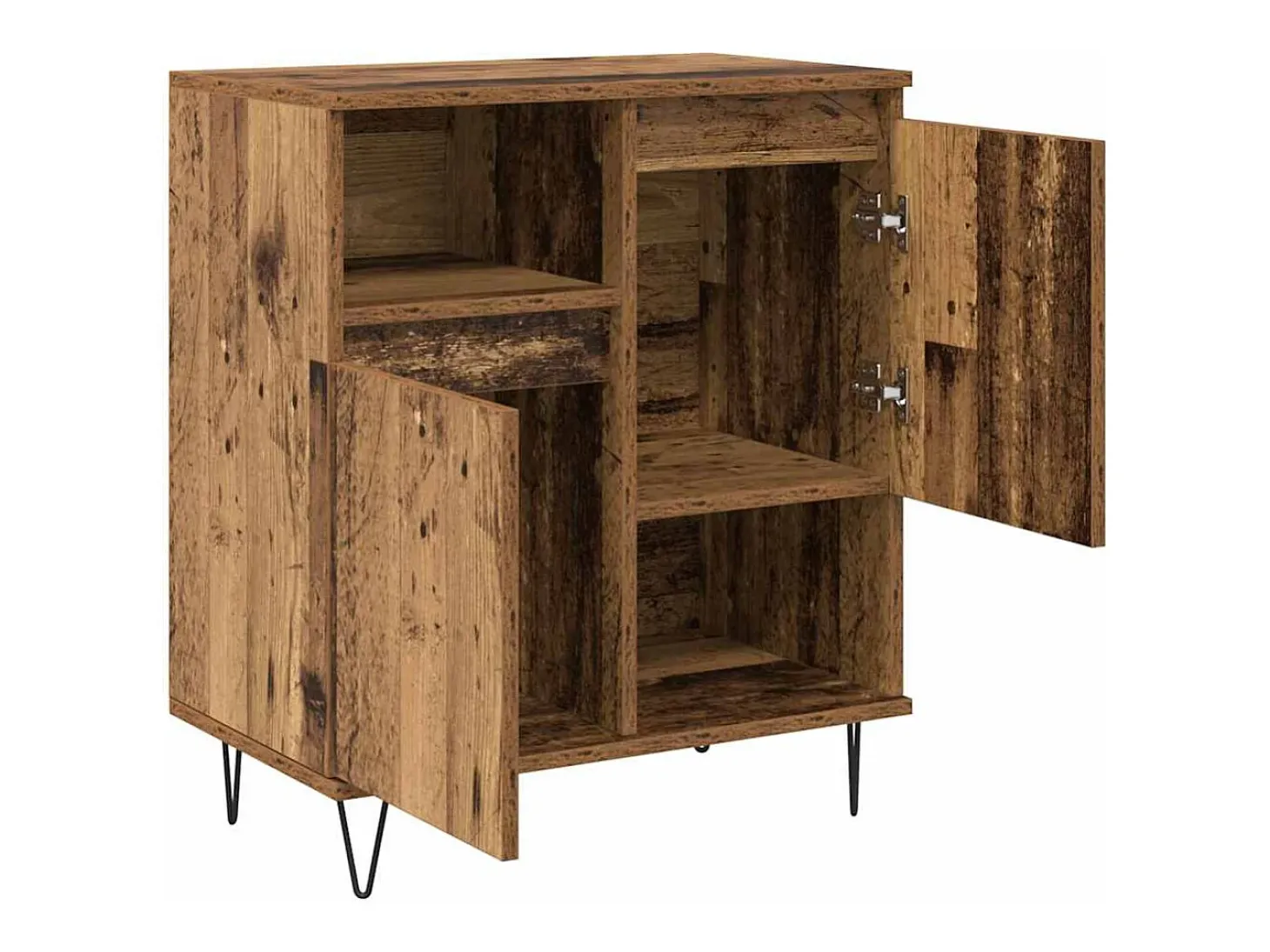 Tableros Lateral 2 piezas Madera vieja 120 x 35 x 70 cm