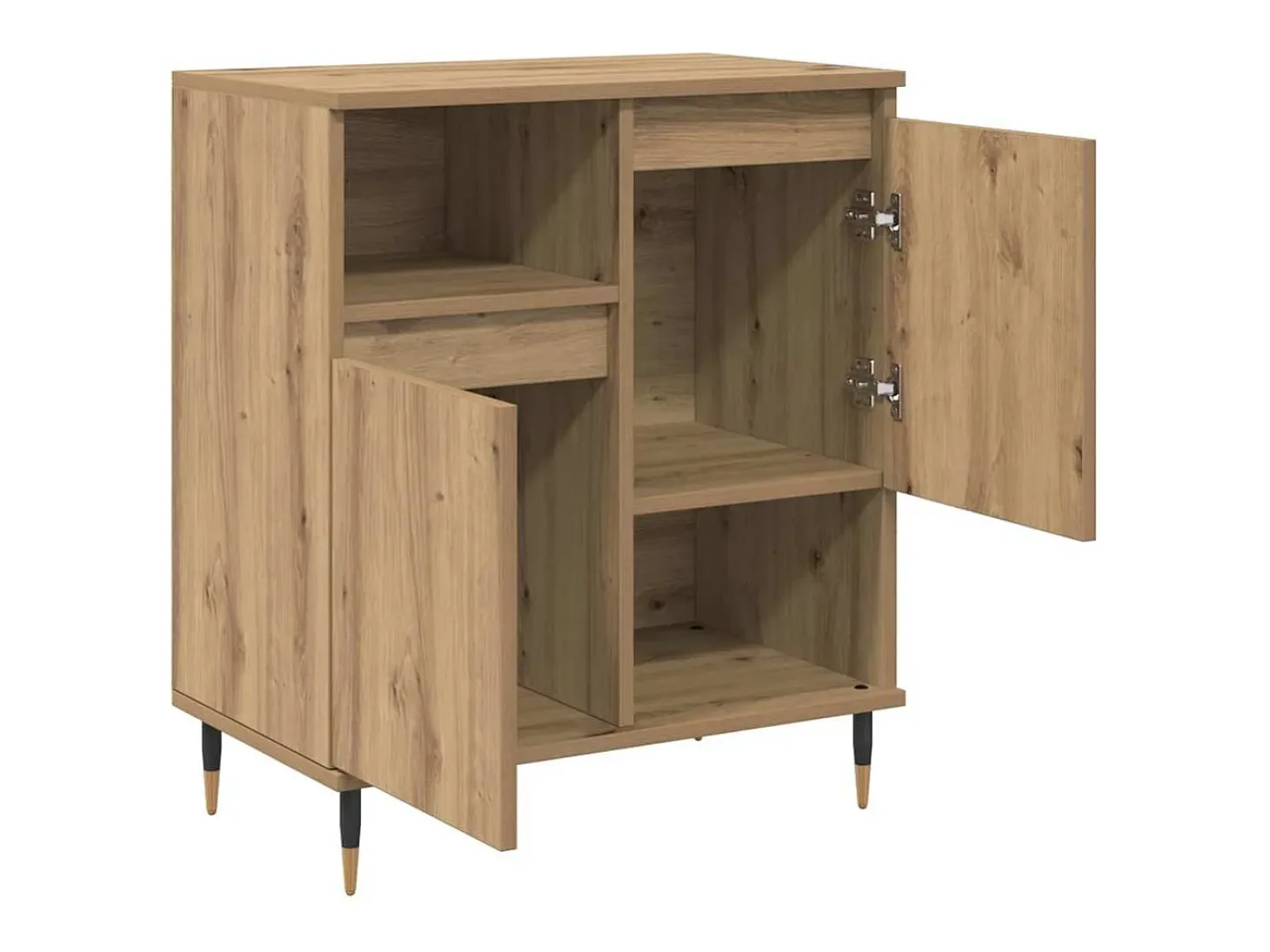 Tableros Lateral 2 piezas Roble artisan 120 x 35 x 70 cm