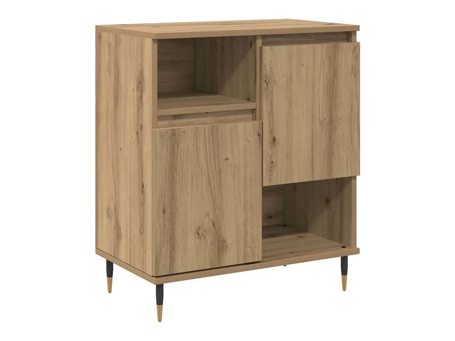 Tableros Lateral 2 piezas Roble artisan 120 x 35 x 70 cm