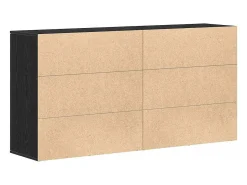 Tableros Lateral 2 piezas Roble negro 79 x 38 x 80 cm