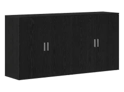 Tableros Lateral 2 piezas Roble negro 79 x 38 x 80 cm