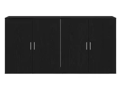 Tableros Lateral 2 piezas Roble negro 79 x 38 x 80 cm