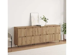 Tableros Lateral 3 piezas Roble artisan 180 x 35 x 70 cm