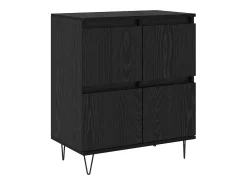 Tableros Lateral 2 piezas Roble negro 120 x 35 x 70 cm