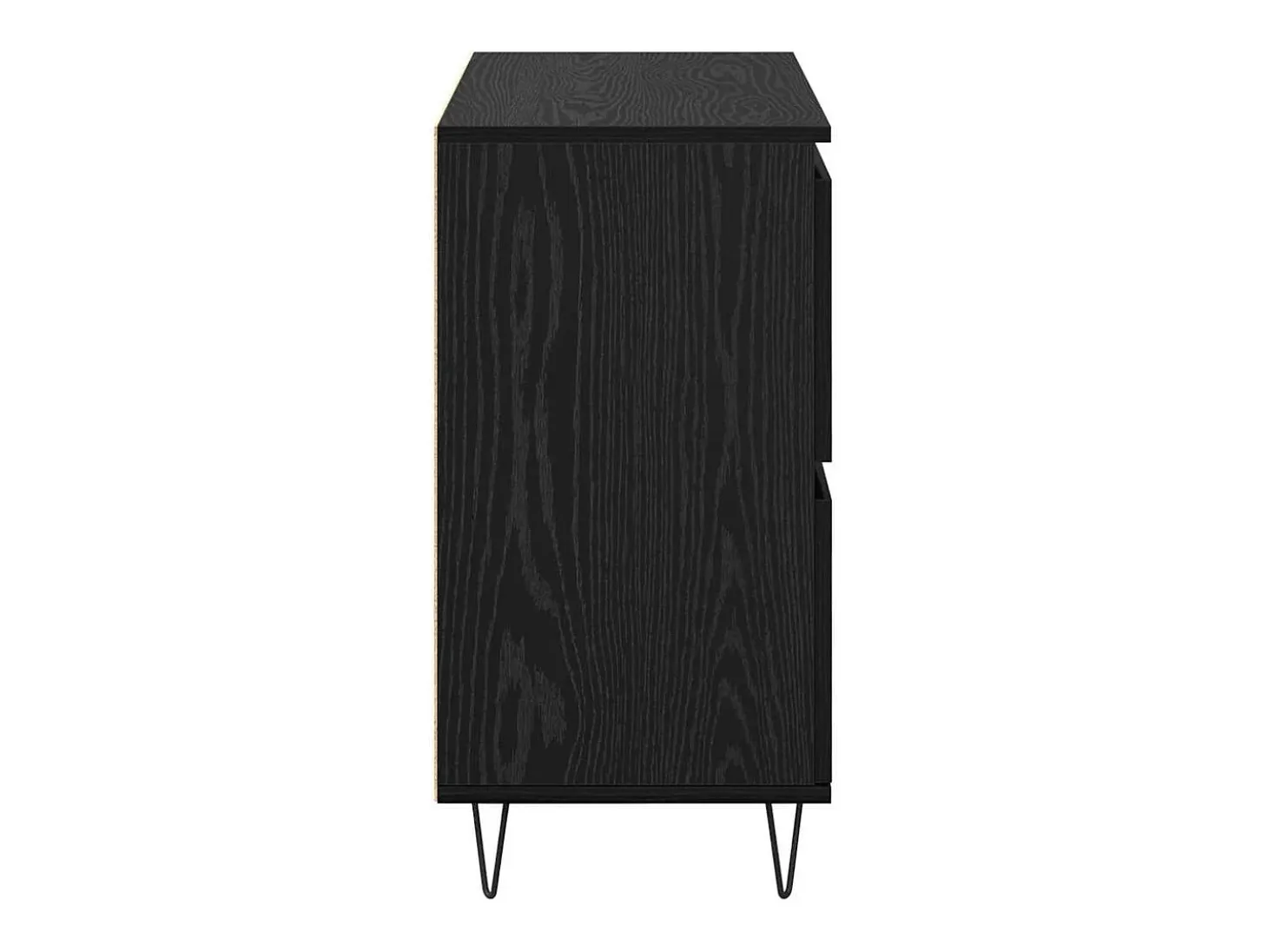 Tableros Lateral 2 piezas Roble negro 120 x 35 x 70 cm