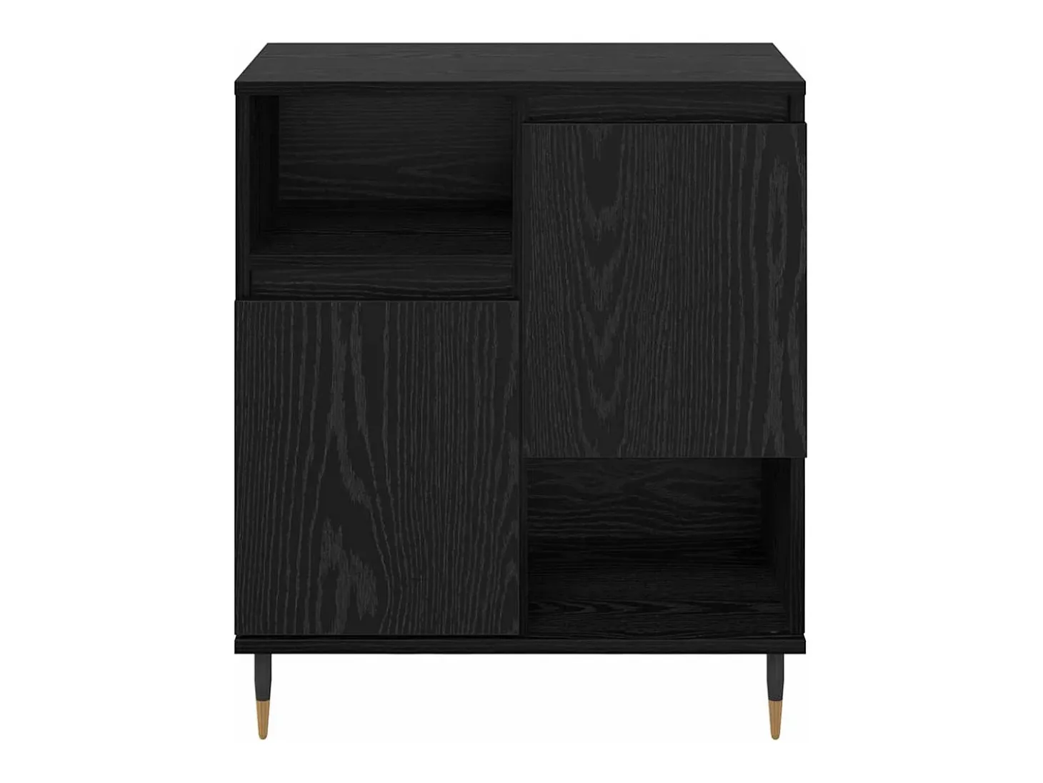 Tableros Lateral 3 piezas Roble negro 180 x 35 x 70 cm