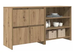 Tableros Lateral 2 piezas Roble artisan 70 x 41 x 75 cm