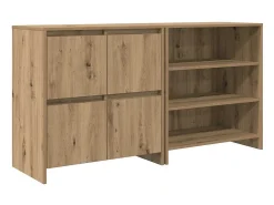 Tableros Lateral 2 piezas Roble artisan 70 x 41 x 75 cm