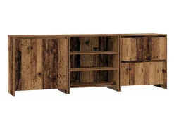 Tableros Lateral 3 piezas Madera vieja 70 x 41 x 75 cm