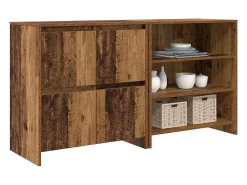 Tableros Lateral 2 piezas Madera vieja 70 x 41 x 75 cm