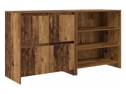Tableros Lateral 2 piezas Madera vieja 70 x 41 x 75 cm