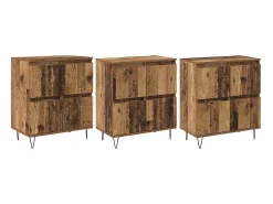 Tableros Lateral 3 piezas Madera vieja 180 x 35 x 70 cm