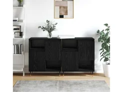 Tableros Lateral 2 piezas Roble negro 120 x 35 x 70 cm