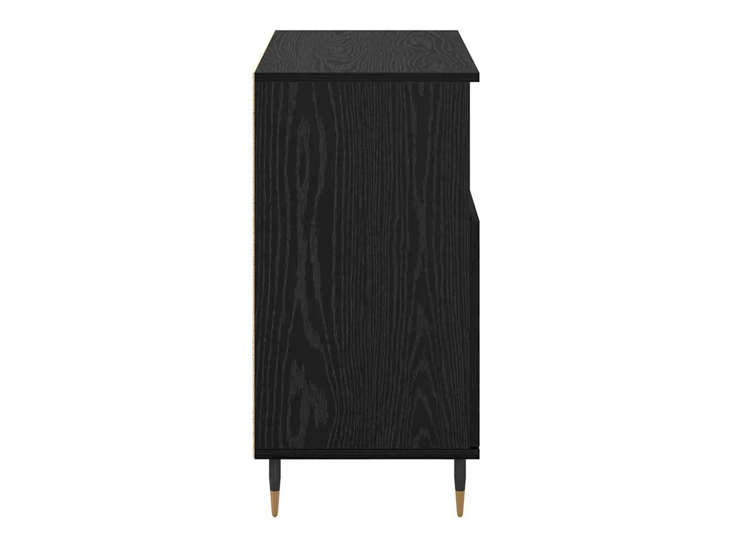 Tableros Lateral 2 piezas Roble negro 120 x 35 x 70 cm