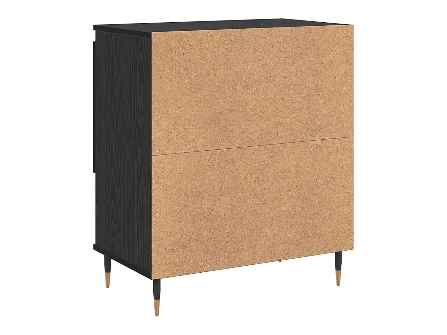 Tableros Lateral 2 piezas Roble negro 120 x 35 x 70 cm