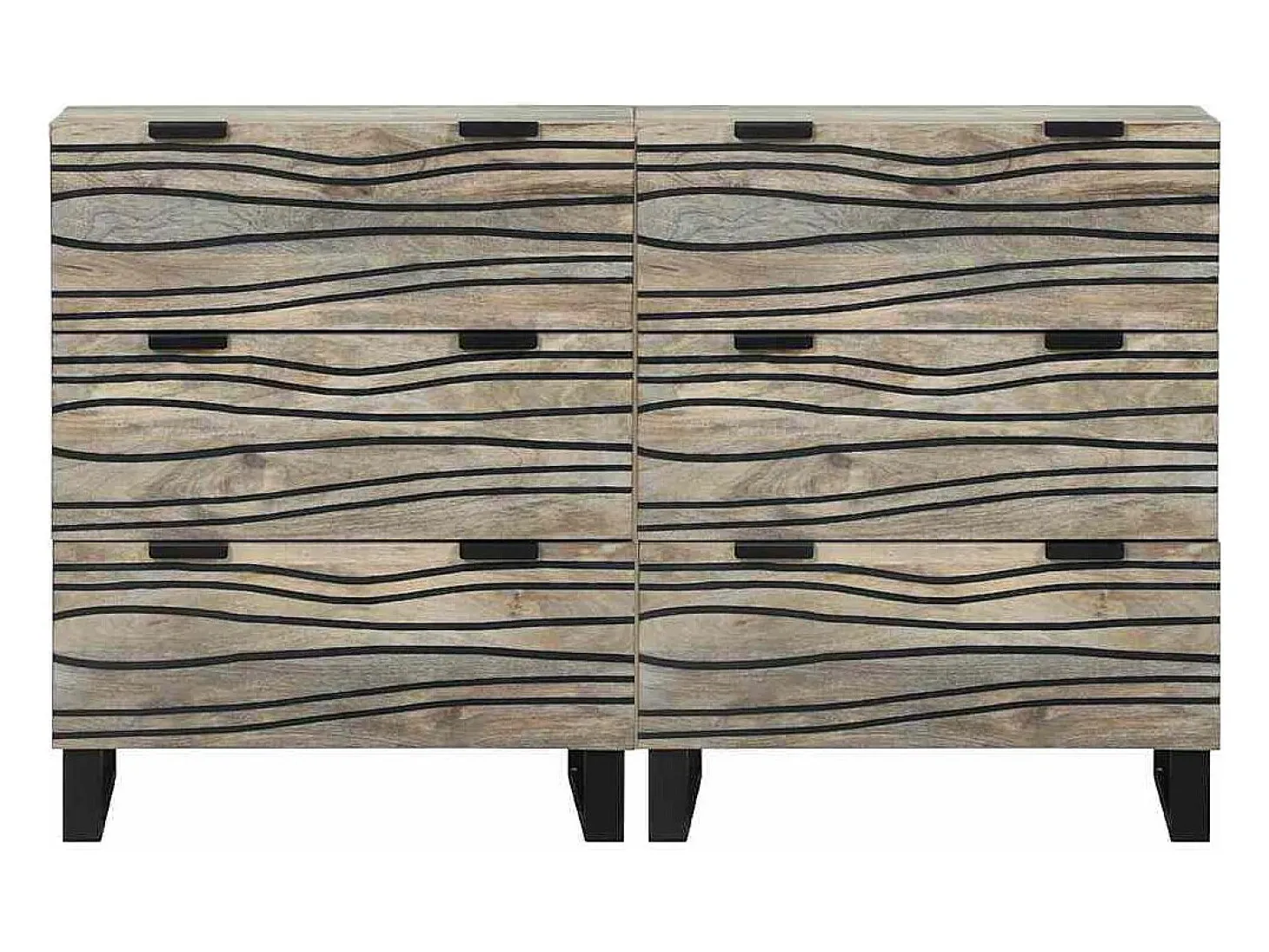 Tableros Lateral con cajón 2 piezas 60 x 33.5 x 75 cm